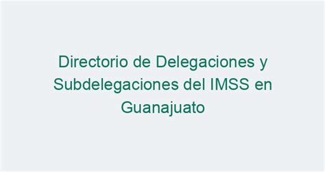 citas imss leon gto|Delegaciones y Subdelegaciones IMSS en。